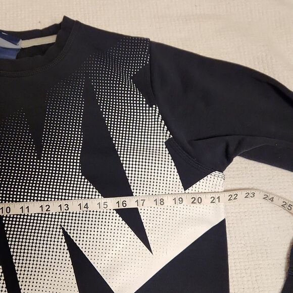 Nike black sweatshirt with white dotted bold logo at chest - Picture 8 of 10